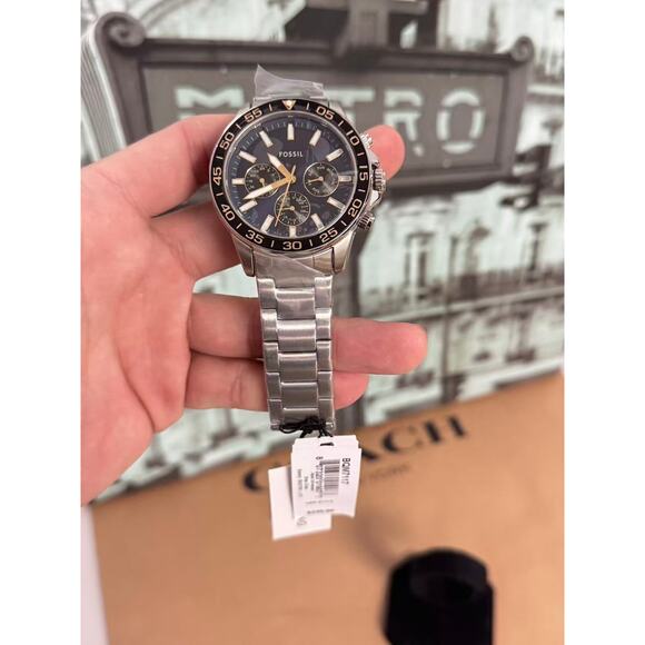 Fossil BQM7117 Multifunction Stainless Steel Men's Watch - Picture 2 of 5